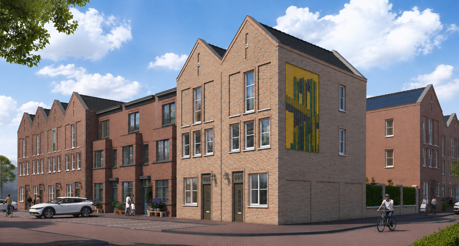 Kunstwerk kopgevel bouwnummer 09